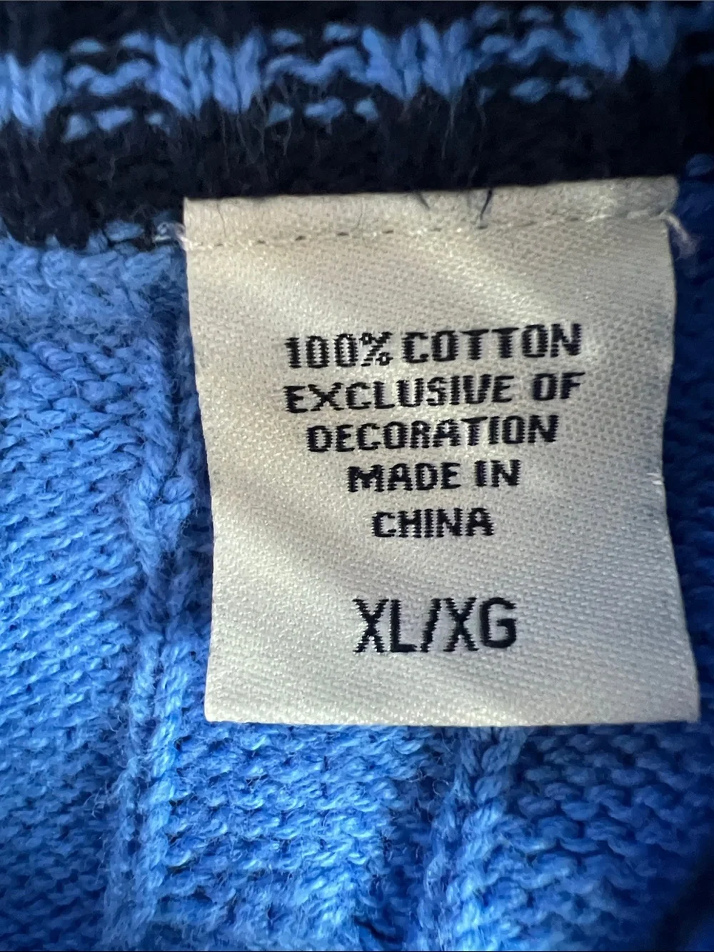 Izod Men’s Cable-Knit Quarter-Zip Sweater - Sky Blue